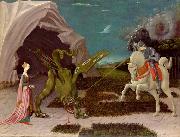 paolo uccello A gothicizing tendency of Uccello art is nowhere more apparent than in Saint George and the Dragon Germany oil painting artist